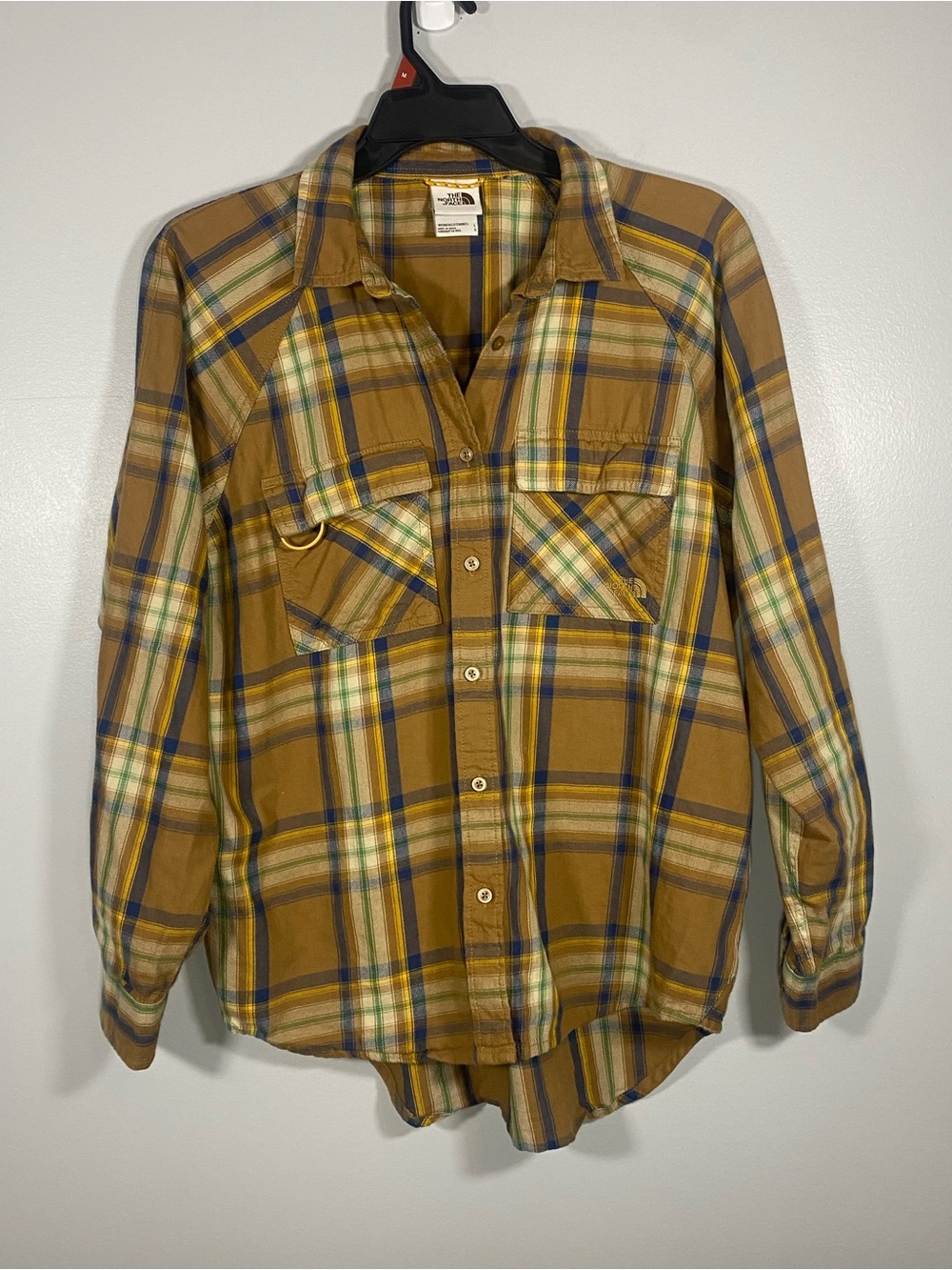 The North Face Women's Mustard Plaid Button-Down Shirt